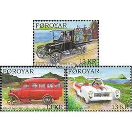 Prophila Collection Dänemark - Färöer 733-735 (kompl.Ausg.) gestempelt 2011 Oldtimer-Automobile (Briefmarken für Sammler) Autos/Straßenverkehr