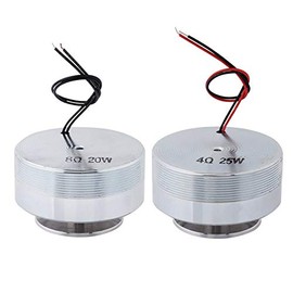 Duokon 1 Piece 50 mm 2 Inch All Frequency Resonance Speaker Vibration Round Strong Bass Vibration Speaker 360° Frequency Transmission Sound (8Ω 20W)