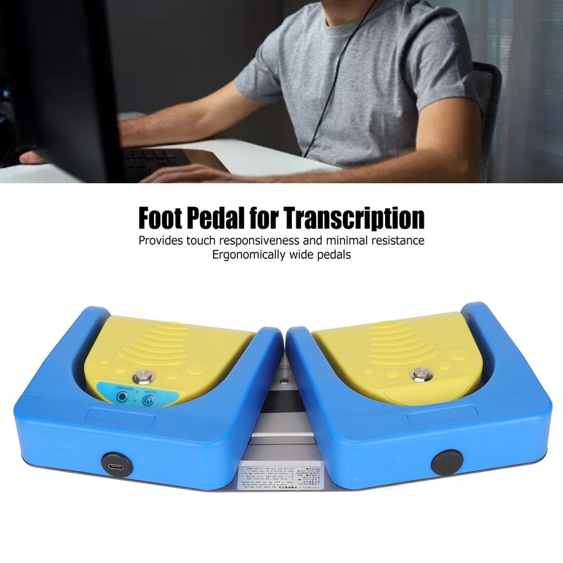 USB Foot Pedal 2 Position 4 Keys Double Switch Dual