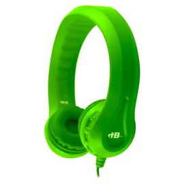 Hamilton Buhl Kid's Durable Foam Headphones, Children's Headphones for Classroom, Lime Green (Kids-GRN)