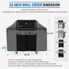 KINGLY 58 Inch Grill Cover for Weber Genesis 300 &