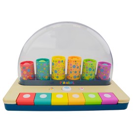 Playskool Little Wonders Pop-A-Tune - Toy - Colorful Tubes & Keys Teach Cause & Effect - Silly Sounds and Classic Piano - for 12 Months+