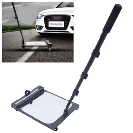 Vehicle Inspection Mirror Telescopic Inspection Mirror with Wheels and LED Lighted Swivel Extendable Car Inspection Mirror for Security Check Under Cars