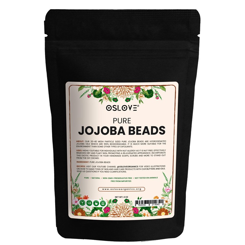 Oslove Organics Pure Jojoba Beads- 20/40 Mesh Size | Cleanses