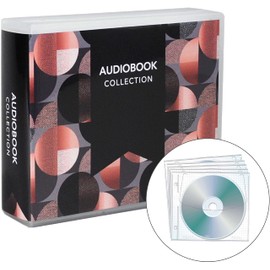 UniKeep Audiobook Collection Case - Holds 20 Discs - Fully Enclosed Case to Protect Discs