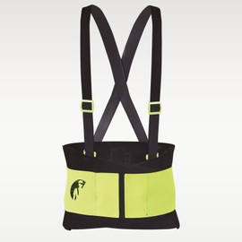 Faja elástica de trabajo para hombre y mujer, con tirantes útil para mejorar la postura de carga, gimnasio, trabajo, soporte lumbar elástica y...     