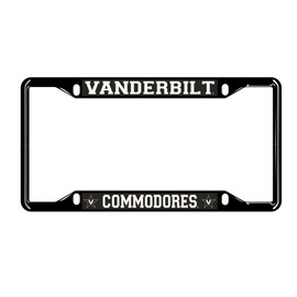 Elite Fan Shop Vanderbilt Commodores License Plate Frame Black