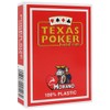 Modiano 300546 Texas Poker Jumbo PVC Red Cards
