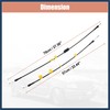 INFINAUTO 2 Pcs Door Latch Release Cable for Ford F150