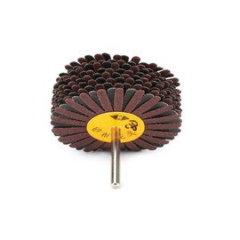 80# Grit Buffing Flap Flower Head Shutter Sandpaper Grinding Wheel Disc Abrasive Flap Grinding Wheel Rotary Tool for Drills
