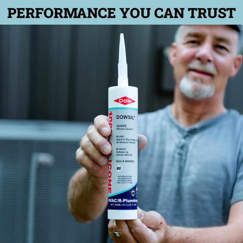 DOWSIL™ White HVAC/R Silicone Sealant – High Temperature, Heat Resistant,