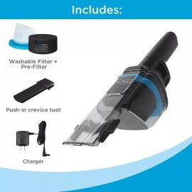 BLACK+DECKER BLACK DECKER Cordless Handheld Vacuum 12V Lithium Ion Lightweight Pet Hair