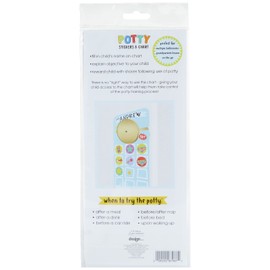 C.R. Gibson BTDK-24938 Super Hero Stickers and Hanging Door Knob Reward Chart Potty Training Tool for Boys, 3.5" W x 15.4" H, Multicolor, 36 Stickers