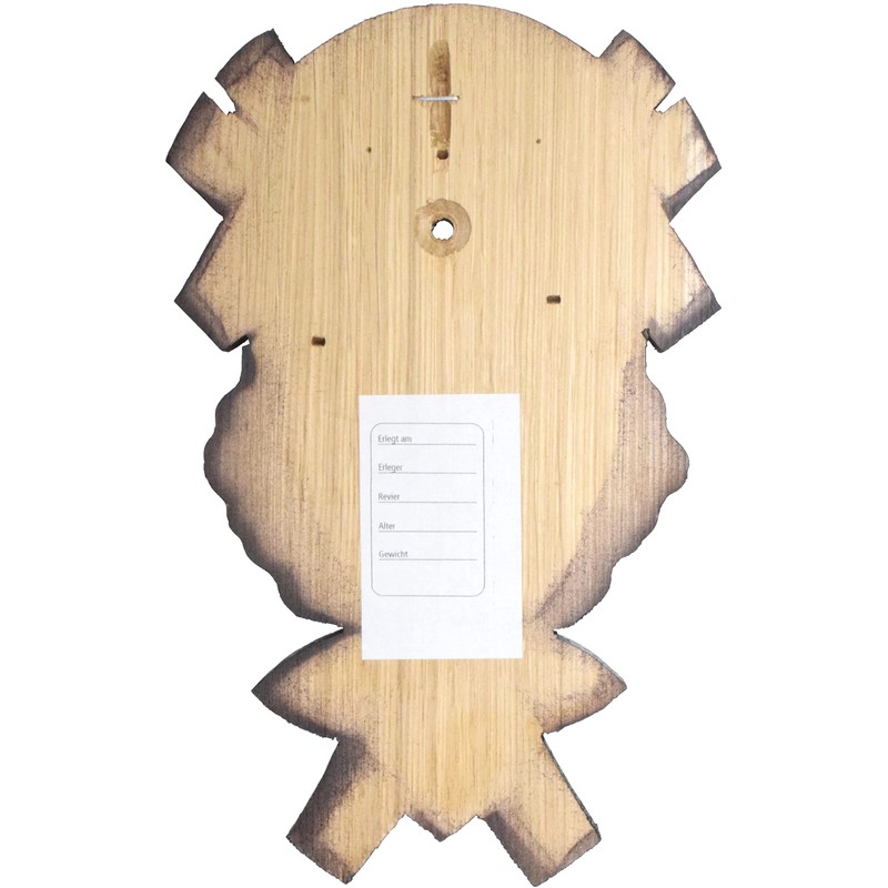 Horns Board Roe Roe Buck Made of Oak Wood with