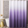 YI & ZE Ombre Dark Purple Shower Curtain Sets for