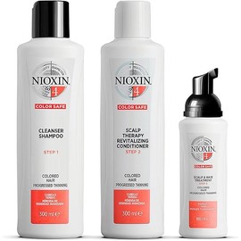 Nioxin System 4 Kit 4 for Color Treated Hair with Progressed & Advanced Thinning Hair, 3 Piece Set