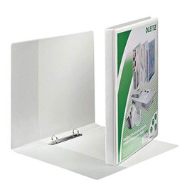 Presentation binder: Leitz Panorama standard, A4+, 2RR/16, spine: 29 mm, white