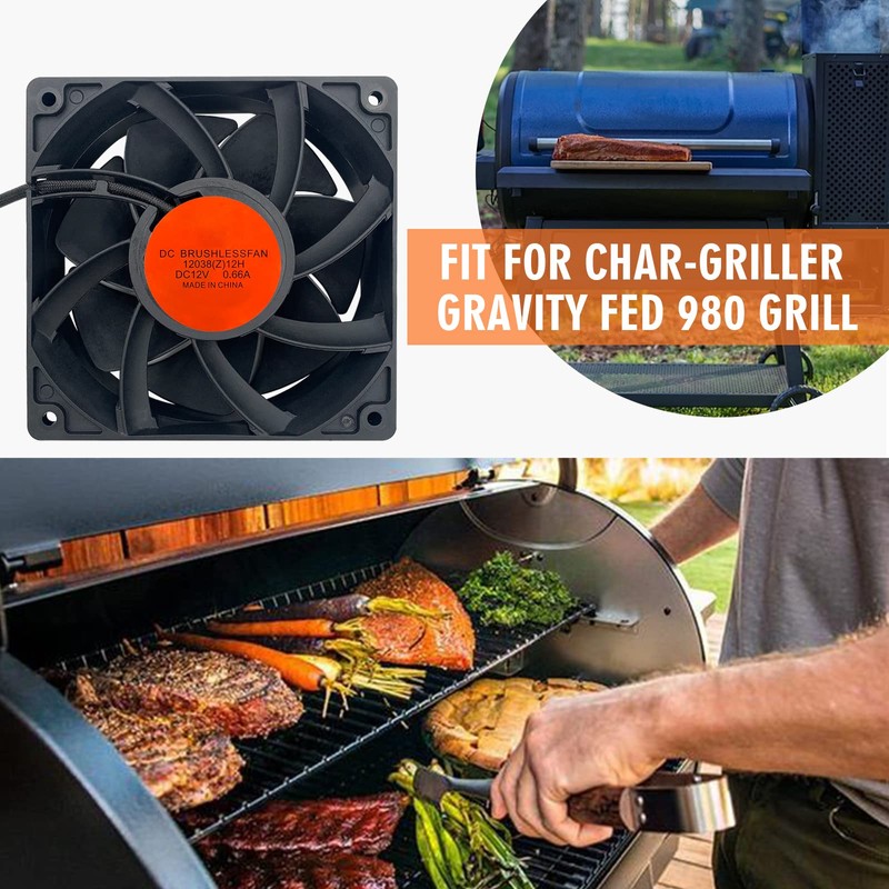 YAOAWE Upgraded Precision Control Fan Replacement for Char-Griller Gravity Fed