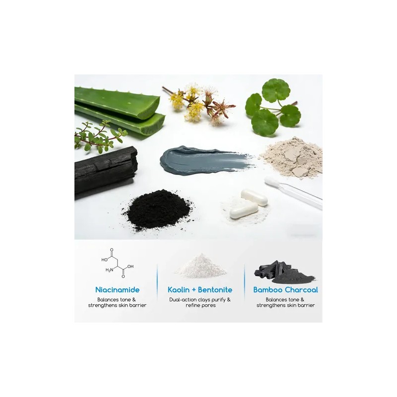 Clay Mask For Face 200ml Pore Minimizing Mud Mask With