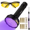 Alonefire SV128 395nm UV Flashlight 128 LEDs Woods Lamp Ultraviolet