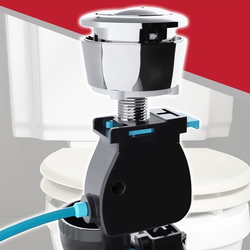 SPARES2GO Universal Dual Flush Toilet Valve 1.5" 2" WC Cistern