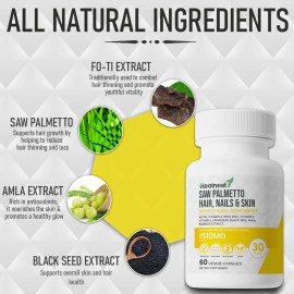 Healnest Cuidado Cabello Piel Uñas 60 Cápsulas Veganas