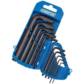 Draper 33688 Imperial Hexagon Hexagon Allen Key Set, 10 Pieces , Blue