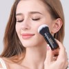 LORYP Lolip Retractable Makeup Brush Black Kabuki Foundation 2-Pack Travel