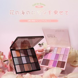 ZVEV Eyeshadow 18 Colors Eyeshadow Palette Pop Makeup Palette Portable Easy to Use Multi-Color Pop Long Lasting Waterproof Stage Cosmetics