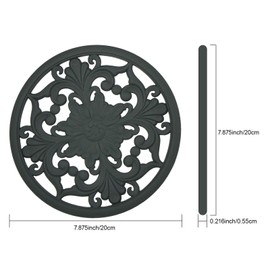 ASFEC Silicone Trivet Mat,Set of 3 Heat Resistant Trivet for Hot Dishes Trivets for Hots Pots and Pans,Trivet Flexible Non Slip Potholder Hot Pads for Kitchen-Green,A004GN