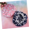 Baluue Elegant Bathing Cap Set 2pcs Shower Hat Stylish Hair