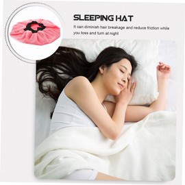 FOMIYES 2pcs Silk Hair Bonnet Comfortable Satin Beanie Hat Household Hair Bonnet for Family Friends