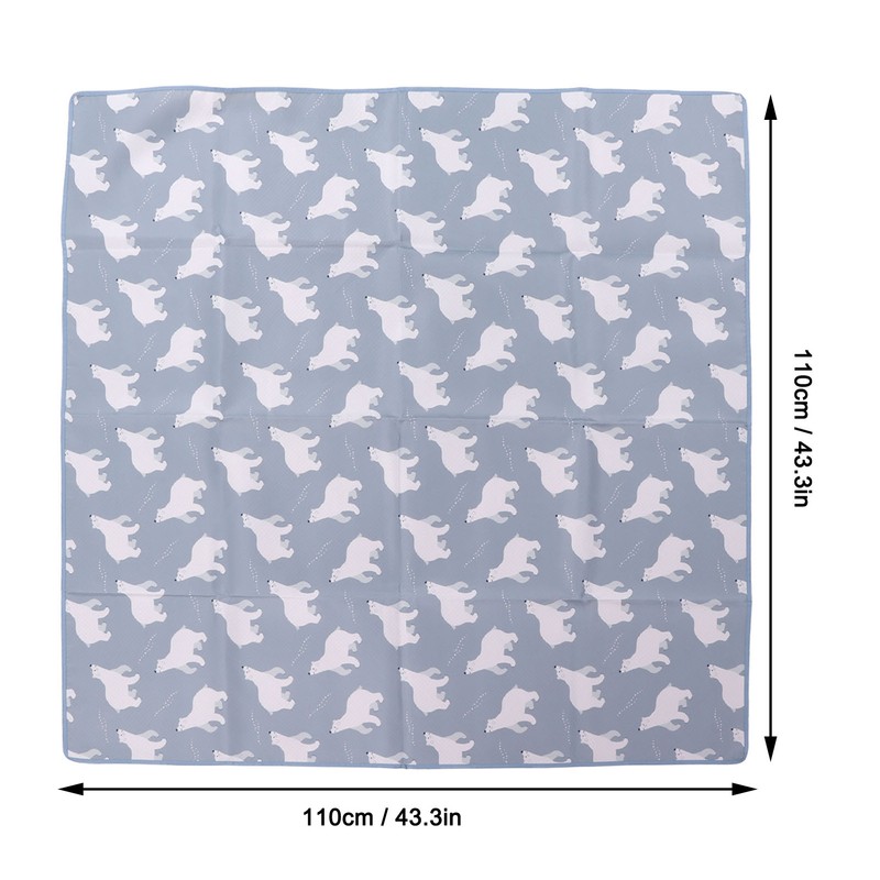 Waterproof Food Spill Mess Mat Portable Cute Cartoon Animal Pattern