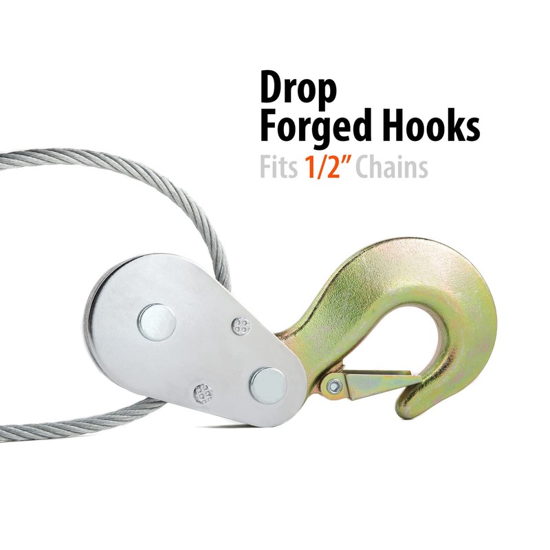 TR Industrial Portable 4-Ton Dual Gear Power Puller, Black