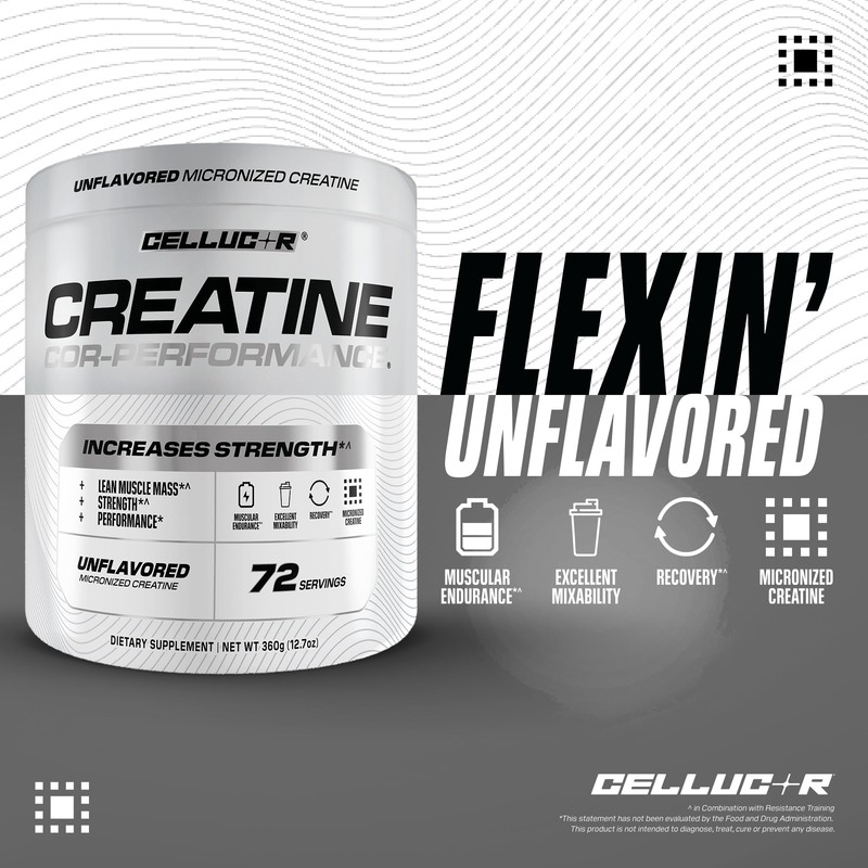 Cellucor Cor-Performance Creatine Monohydrate for Strength and Muscle Growth, 72