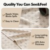 MIULEE Natural Beige Linen Table Cloth Rectangle Tablecloth Waterproof Spring