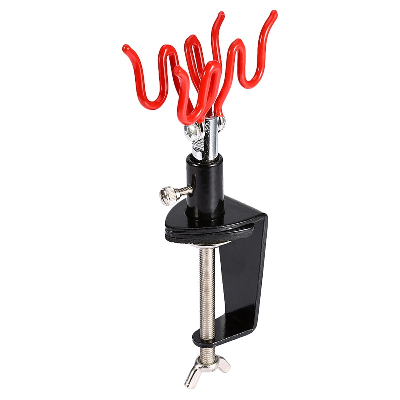 Airbrush Holder Holds 2x Air Brush Guns Clamp on Station