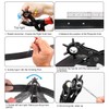Leather Hole Punch Tool Set, Belt Hole Puncher Kit, Professional