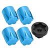 4pcs RC Car Wheel Rim Center Cap M4 Nut Fit