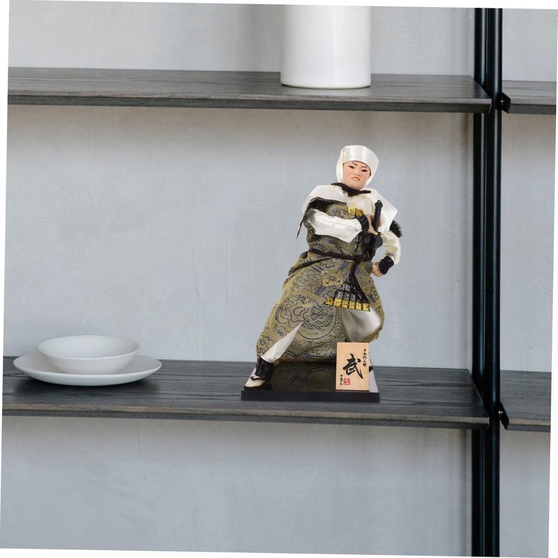 Kisangel Japanese Samurai Doll Decoration Traditional Figure Lightweight and Home
