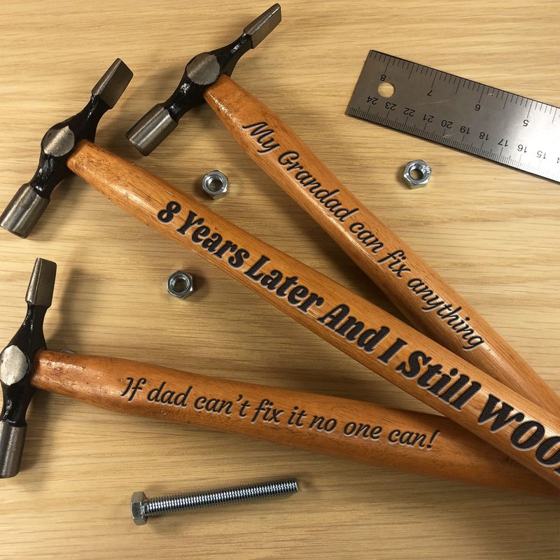 8th Anniversary Gift for Boyfriend Husband Engraved Hammer Funny Gift