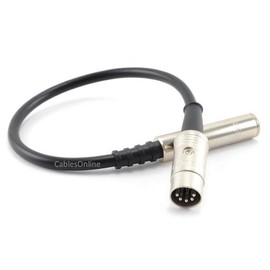 CablesOnline 1ft 6.35mm(1/4in) TRS Stereo Female to 5-Pin Din Male Professional Premium Audio Adapter for Bang & Olufsen, Naim, Quad...Stereo Systems (BO-Q201)