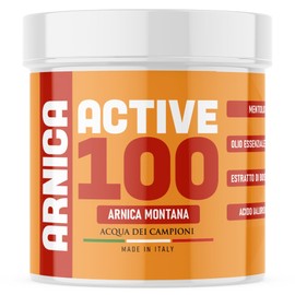 Gel Active 100 - Muscle & Joint Gel with Arnica, Menthol, Boswellia & Hyaluronic Acid - Extra Strong, Cooling & Natural - 600 ml XXL Format - Made in Italy
