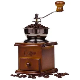 Mebix Molino De Café Manual Portátil De Madera Vintage Retro