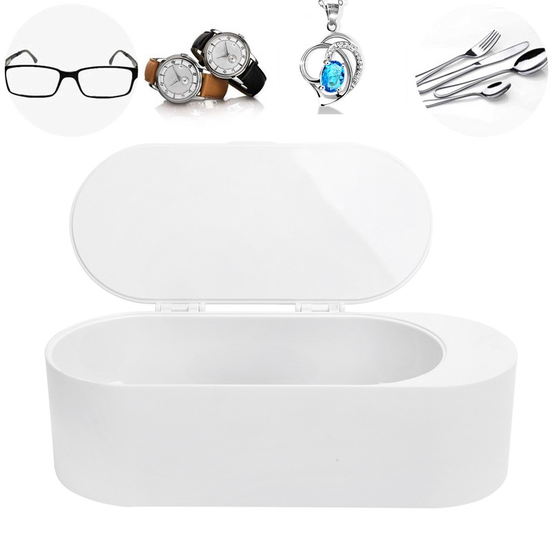 40KHz HF Ultrasonic Cleaner Machine 30W for Eyrglasses Jewelry Household