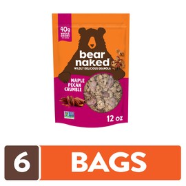 Bear Naked, Granola, Maple Pecan, Non-GMO Project Verified and Kosher Dairy, 4.5lb Case (6 Count)