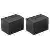 PATIKIL Black Cardboard Raffle Box, 2 Pcs 6.5 x 4.5