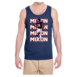 Navy Houston Joe Mixon Text Pic Tank Top Adult Large
