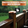 Solid Copper Pyramid Post Cap for 4x4 Wood Posts (3.5"
