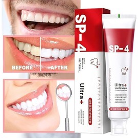 Ultra Whitening, Sp 4 Toothpaste, Ultra Whitening Toothpaste Sp - 4, Probiotic Brightening Toothpaste, Deep Cleaning Care Toothpaste,4.23 OZ/120 G, Pack of 2